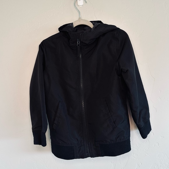 The Children’s Place Windbreaker Jacket Boys Uniform Black SZ EUC! - Picture 4 of 16